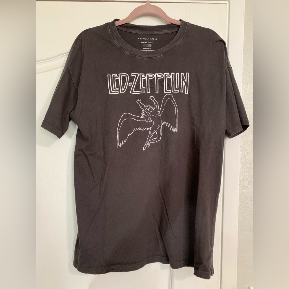 American Eagle Outfitters Black Led Zeppelin Graphic Tee